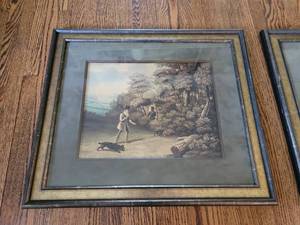 lot 96 image: Classic Vintage Hunting Etchings