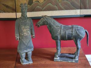 lot 37E image: Stunning Antique Chinese Terra Cotta Sculpture