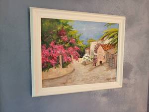 lot 98 image: Vibrant Fine Art Print - Hillside Lane