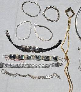 lot 46 image: Shimmering Collection of Sterling Silver Jewelry