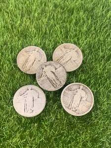 Lot of 5 Standing Liberty Quarters