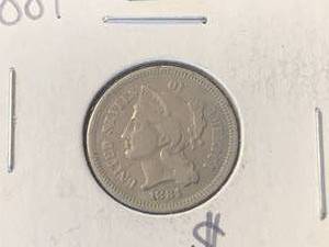 1881 Three Cent Nickel