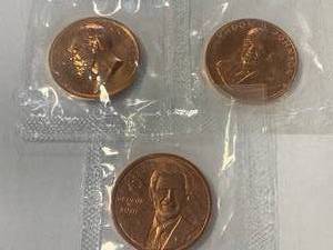 Lot of 3 Vintage Copper Rounds