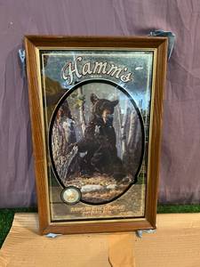 Hamms Beer Black Bear Mirror