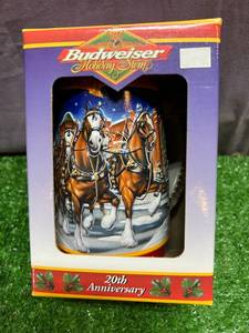 1999 Budweiser Holiday Stein - 20th Anniversary