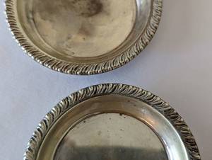 lot 60 image: Small Sterling Silver Coasters