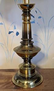 lot 72 image: Pair of Vintage Brass Table Lamps