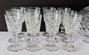 lot 78 image: Crystal Decanter and Glassware