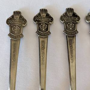 lot 79 image: Rolex Lucerne Souvenir Spoons