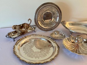lot 135 image: Silver Sensations Assortment of Vintage Silver Plate Items