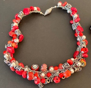 lot 120 image: Three Artisan Beaded Necklaces