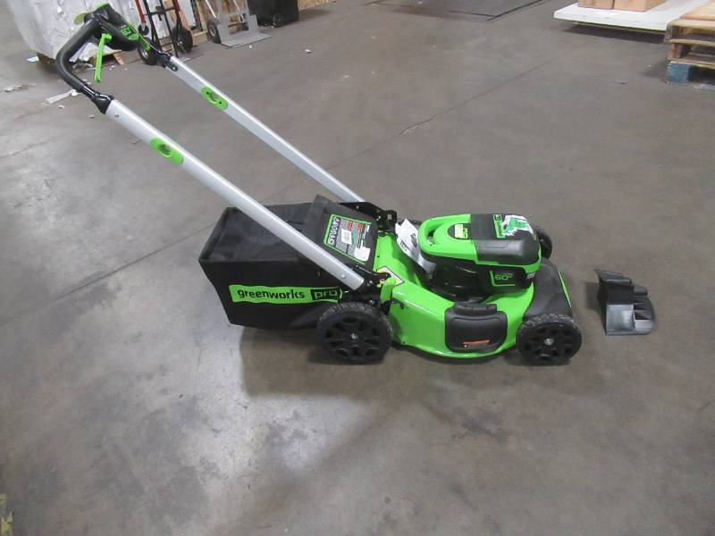 Greeworks PRO 21 in. 60-Volt Battery Cordless Self-Propelled Lawn Mower (Tool Only) Batteries and Charger Not Included. - Does not Run.