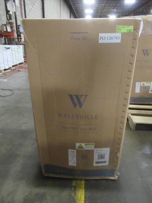 Wellsville 14-inch Twin XL-size Gel Memory Foam Mattress, WE14TX45GB - NEW