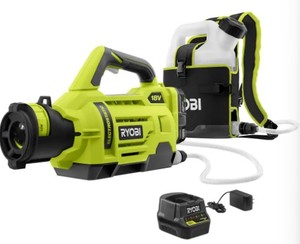 Ryobi ONE 18V Cordless Electrostatic 1 Gal. Sprayer Kit with (2) 2.0 Ah Batteries and (1) Charger - Was told it did not work, But Batteries and Charger do and the machine does run.