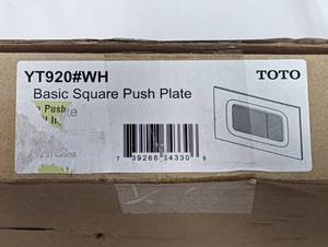 Toto Basic Square Push Plate