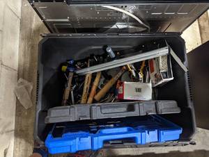 Bin of Assorted Hand Tools