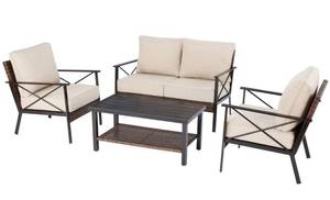 Northport 4-Piece Wicker Outdoor Patio Deep Seating Set