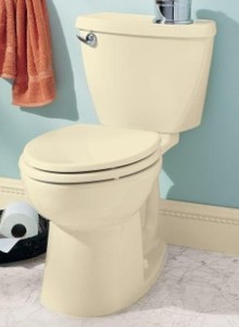 AMerican Standard Cadet 3 FloWise 2-piece 1.28 GPF Tall Height High Efficiency Round Toilet in Bone - 12 RI - COMPLETE