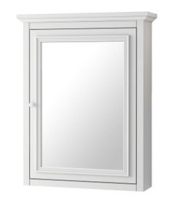 Fremont 24 in. x 30 in. Framed Wall Mirror in White, MD-M2130 - Unclaimed Freight.