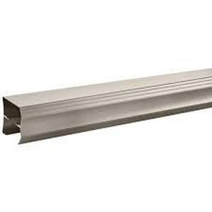 60 in. Semi-Frameless Traditional Sliding Bathtub Door Track Assembly Kit in Nickel