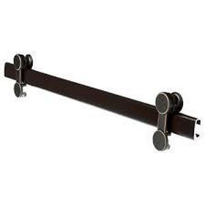 60 in. Contemporary Sliding Bathtub Door Track Assembly Kit in Bronze