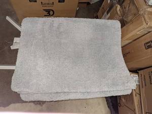 lot 91 image: Madison Park Gray Shag Runner Rug wNon-Slip Rubber Back