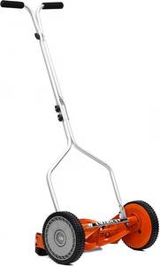 lot 24 image: American Lawn Mower Company 1204-14 14-Inch 4-Blade Push Reel Lawn Mower, Red