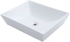 lot 36 image: MR Direct v370-w White Porcelain Vessel Sink