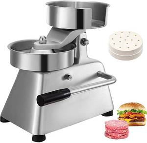 lot 50 image: VBENLEM Commercial Hamburger Patty Maker 150mm6inch Stainless Steel Burger Press