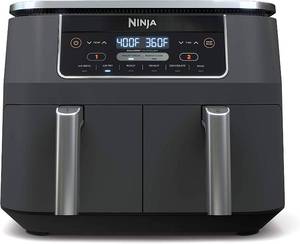 lot 69 image: Ninja DZ201 Foodi 8 Quart 6-in-1 DualZone 2-Basket Air Fryer with 2 Independent Frying Baskets,