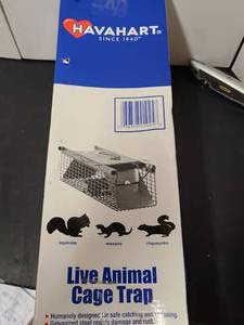 lot 72 image: Havahart 1025 Small 2-Door Humane Catch and Release Live Animal Trap for Squirrels, Chipmunks, Rats, Weasels,ETC.