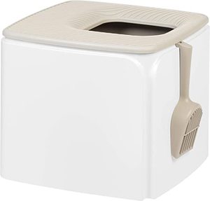 lot 151 image: IRIS USA Premium Top Entry Cat Litter Box