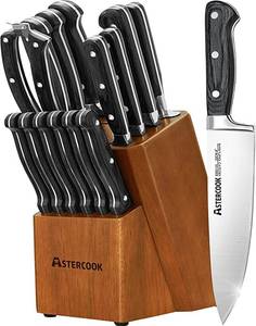 lot 98 image: Astercook All-In-One Complete Kitchen Knives Set