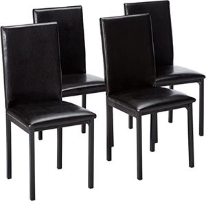 lot 88 image: Set of 4 Simpol Home Chairs, Black