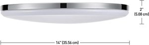 lot 121 image: Globe Electric 65584 Ellington LED Integrated Flush Mount Ceiling Light