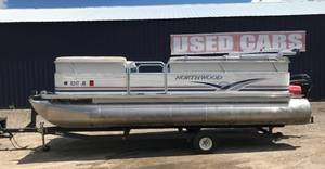 2004 Northwood 20 2023 Sunrise Pontoon w Forester Trailer