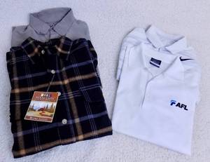 (New and slightly used) (12) Mens Medium Tee Shirts & Shirts  (2) Small Mens Tee Shirts