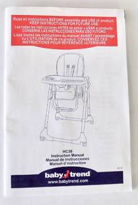 (Great Condition & Very Clean) Baby Trend (3-in-1) Classic, Convertible, Portable Folding High Chair