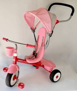 (Excellent Condition) Radio Flyer 2-in-1 Pedal & Push Pink Trike