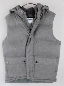 (never worn) Mens Medium Old Navy Gray Hooded Vest