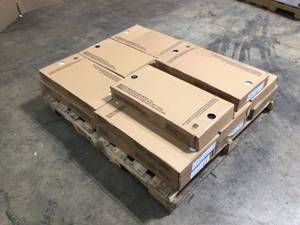 lot 3 image: Pallet with 12 casesRapport Panda Marble Polished 12 in. x 24 in. Glazed Porcelain Floor and Wall Tile (17.1 sq. ft.Case) see pictures