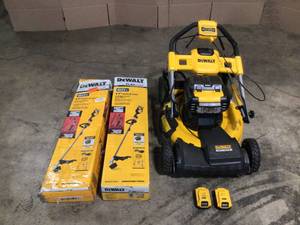 lot 22 image: Lot of Dewalt Lawn Tools open box customer returns various conditions customer returns