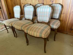 lot 76 image: Set of Six Vintage Dining Chairs