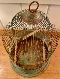 lot 100 image: Vintage Bird Cage