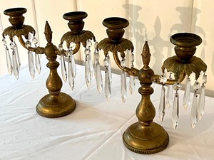 lot 28 image: Pair of Vintage Candle Holders