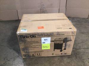 Dyna-Glo 2-Burner Open Cart Propane Gas Grill in Stainless Steel and Black with Side Burner - Open Box - Review all pictures