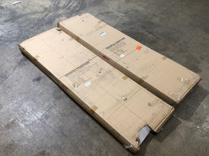Oriental Furniture 6 ft. Cream 6-Panel Room Divider - Lot of 2 - Customer Returns - Review all pictures