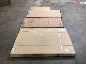 Mix Lot of assorted Husky Adjustable Height Overhead Ceiling Mount Garage Rack in Black - Customer Returns - Review all pictures