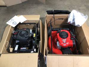 Mix Lot of 2 Lawn Mowers - Murray & Troy-Bilt Customer Returns - Review all pictures