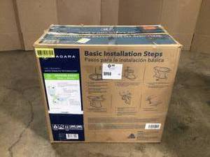 The Original  0.8 GPF Single Flush 12 Elongated Toilet - Powered By Niagara - Open Box - Review all pictures